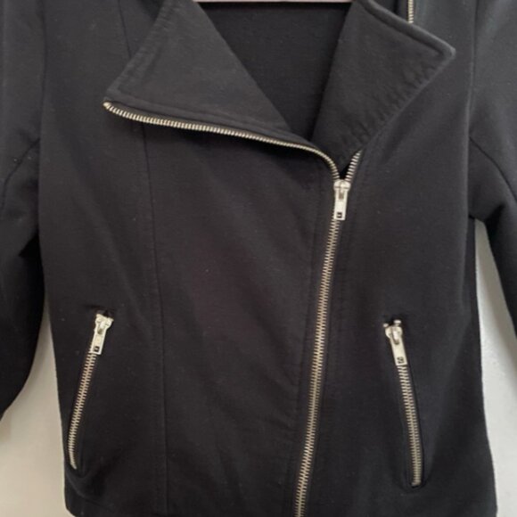 Forever 21 Black Moto Jacket Medium - Picture 3 of 6